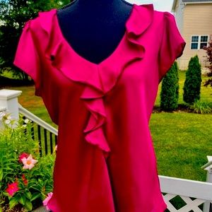 ALLISON TAYLOR Fuchsia Blouse